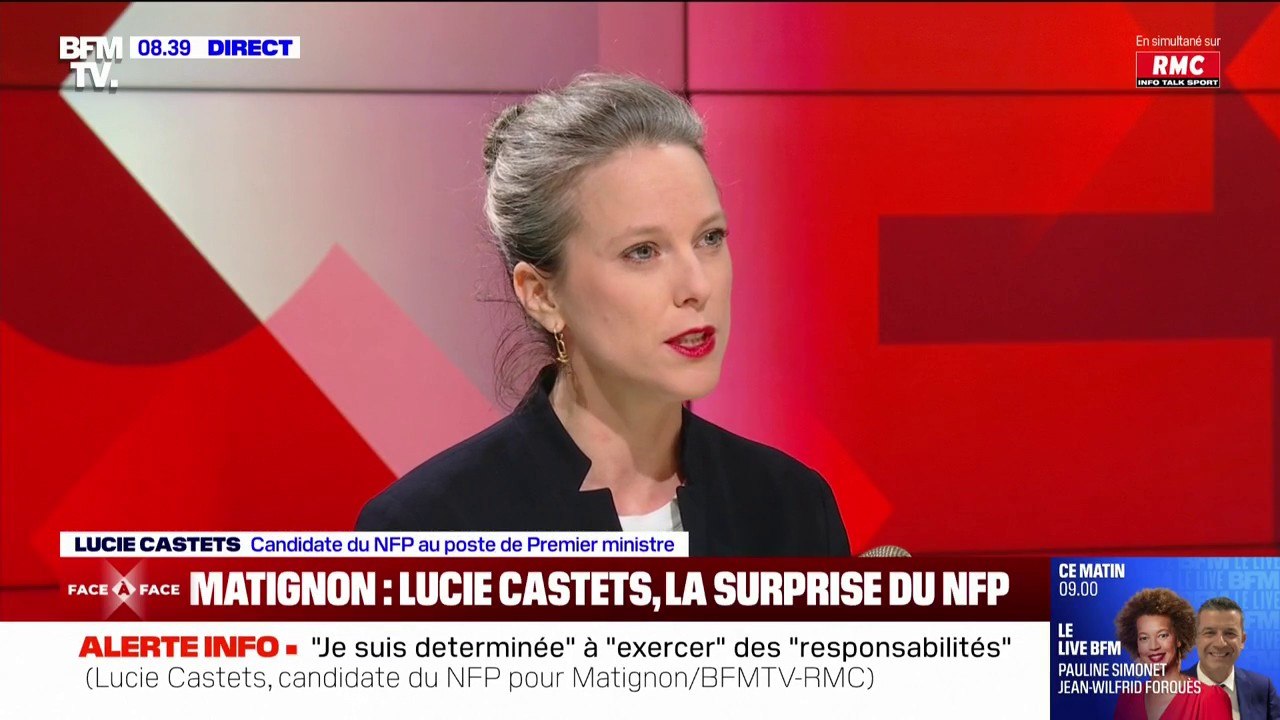 Lucie Castets, candidate du NFP pour Matignon: "On ne veut pas se faire censurer, on veut mettre en œuvre notre programme"