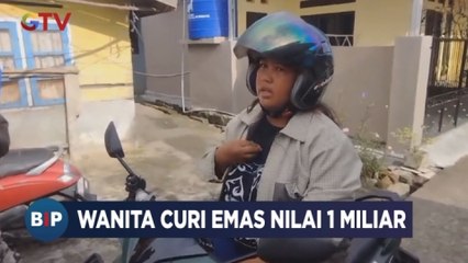 Wanita Muda Curi Emas Senilai Rp1 Miliar di Pangkalpinang