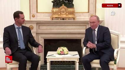 Vladimir Putin ile Beşşar Esed’in Moskova’da bir araya geldi