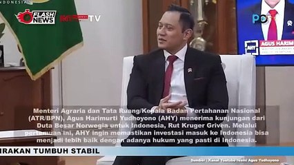 Menteri AHY terima Kunjungan Dubes Norwegia Bahas Investasi Di Indonesia