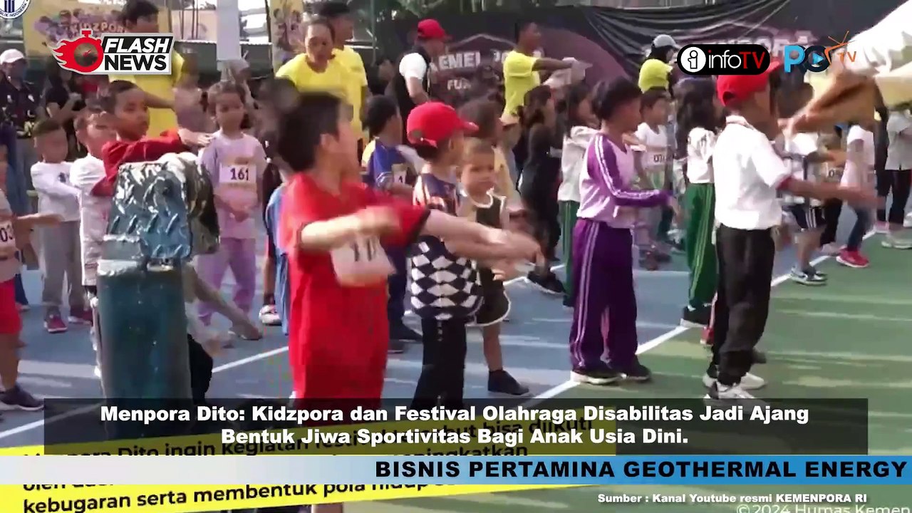 MENPORA DITO HADIRI KIDZPORA FESTIVAL DAN FESTIVAL OLAHRAGA DISABILITAS