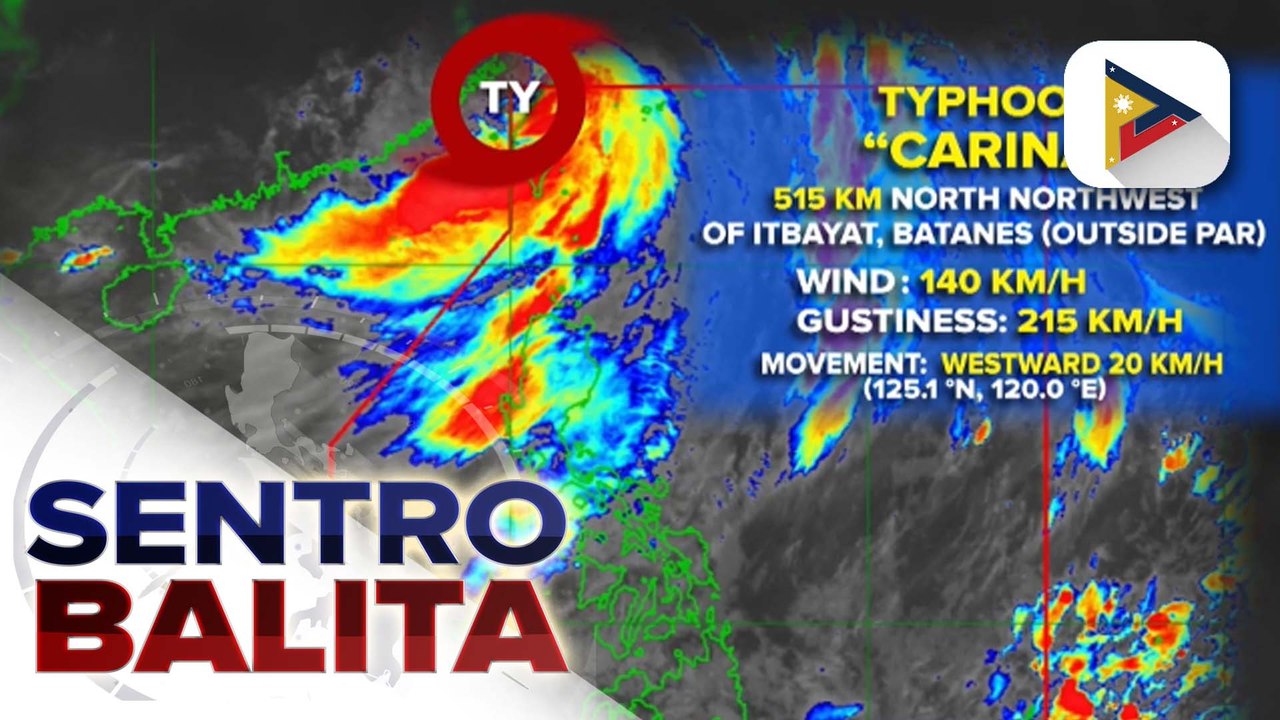 Bagyong Carina, nasa labas na ng PAR pero patuloy na pinalalakas ang habagat;