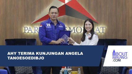 AHY MENERIMA KUNJUNGAN ANGELA TANOESOEDIBJO, KETUA HARIAN I DPP PARTAI PERINDO