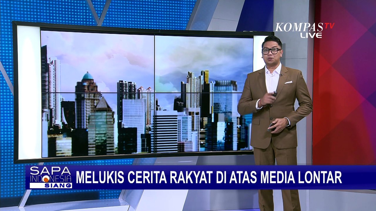 Seniman Lukis di Bali Gunakan Media Lontar untuk Melukis Cerita Rakyat