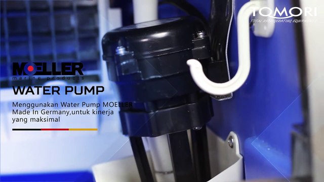 ALAT PEMBUAT ES BATU (CUBE, ES KUBUS) BISA MEMPRODUKSI 1.76 Kgs /PER-JAM - TOMORI ICE CUBE AC - 150