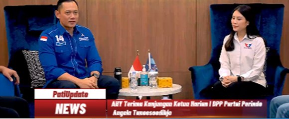 AHY Terima Kunjungan Ketua Harian I DPP Partai Perindo Angela Tanoesoedibjo