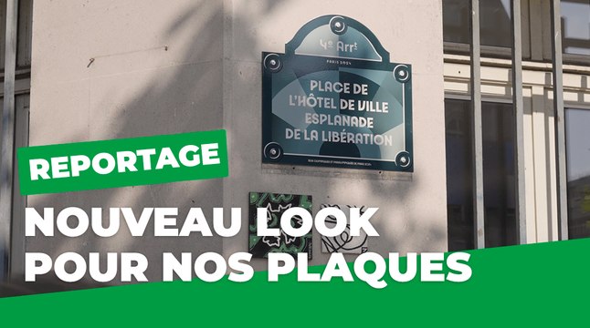 Les nouvelles plaques de rues habillées aux couleurs des Jeux | Paris 2024 | Ville de Paris