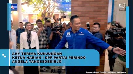 AHY Terima Kunjungan Ketua Harian I DPP Partai Perindo Angela Tanoesoedibjo