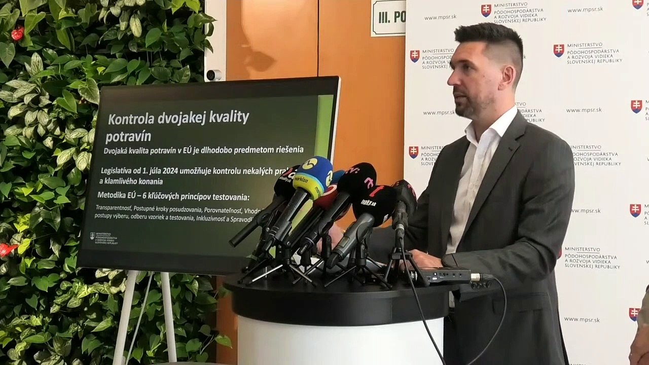 ZÁZNAM: Agrorezort spúšťa kontroly týkajúce sa dvojakej kvality potravín
