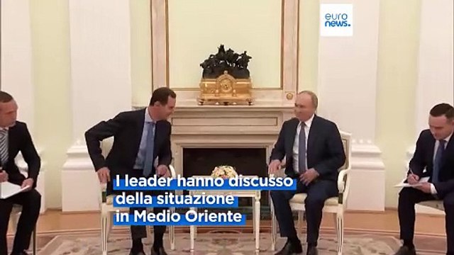 Mosca, Putin riceve Assad: presidenti russo e siriano discutono della situazione in Medio Oriente