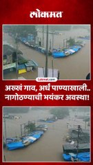रायगडमधल्या नागोठण्यात अख्खं गाव अर्धे पाण्याखाली, भयंकर स्थिती..