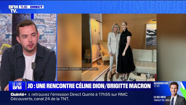 Céline Dion rencontre Brigitte Macron à la veille de la cérémonie d'ouverture des JO de Paris
