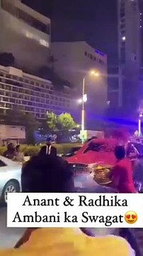 Anant and Radhika Ambani ka Swagat ✨ #AnantRadhikaCelebration #ARWeddingCelebrations #AnantRadhikaWedding #anantandradhika #anantambaniwedding #anantwedsradhika #AnantRadhika #radhikamerchant #anantambaniradhikamerchantwedding #AnantRadhikaWedding #Anant