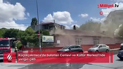 Küçükçekmece Cemevi ve Kültür Merkezi’nde yangın