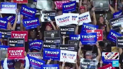 Trump calls Kamala Harris 'lunatic' in first rally since Biden exit