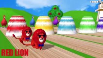 Paint Animals Game Gorilla Elephant Cow Tiger Lion Fountain Crossing Animal Transformation Game