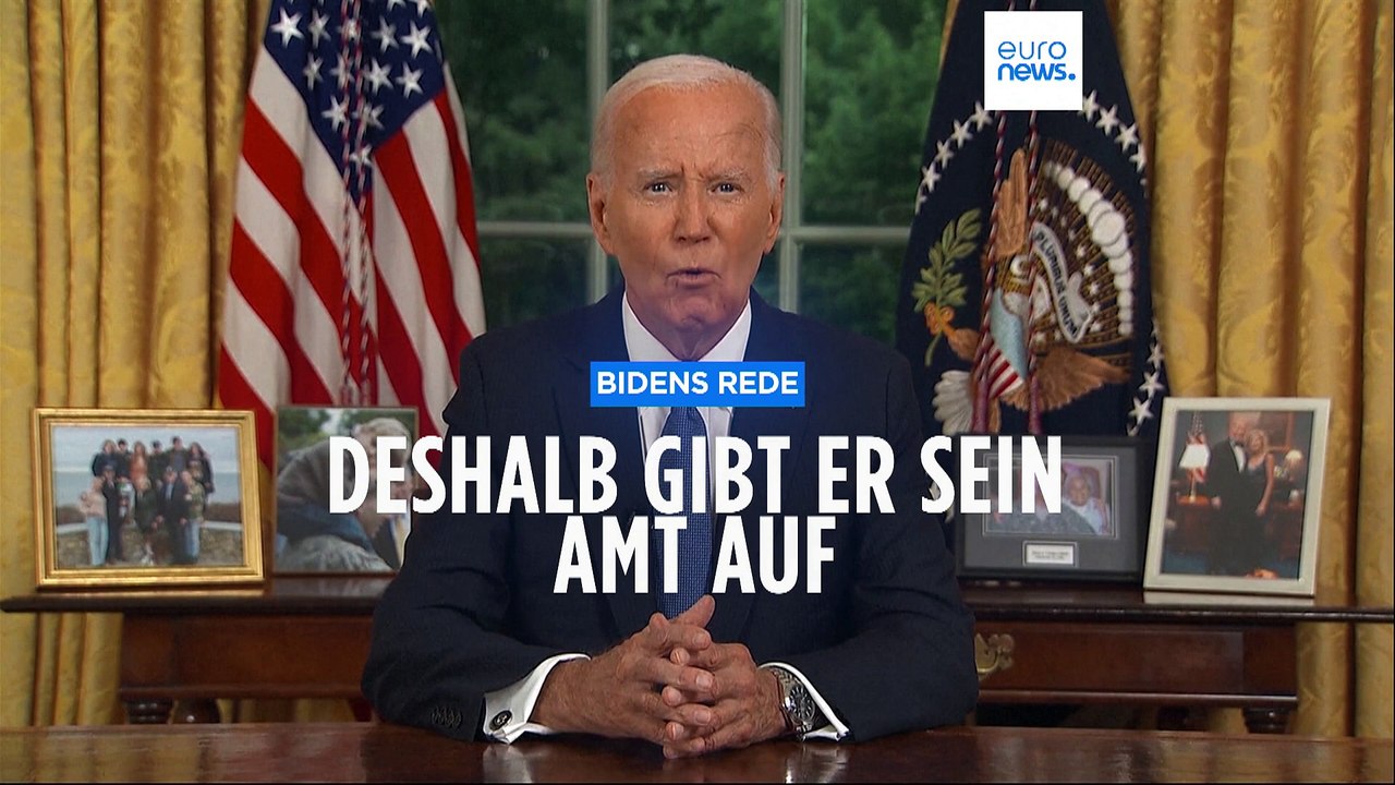 Bidens Rede: Aus diesen Gründen gibt er sein Amt auf