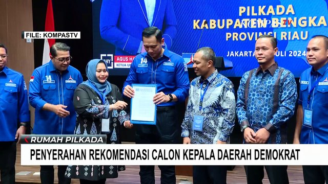 Ketum Demokrat AHY Serahkan 60 Surat Rekomendasi Calon Kepala Daerah