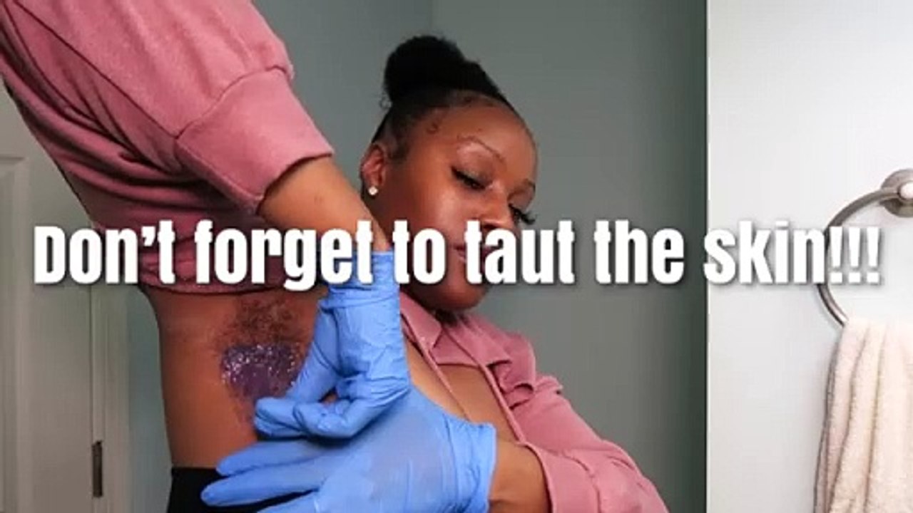 ARMPIT WAXING FOR WOMEN TUTORIAL
