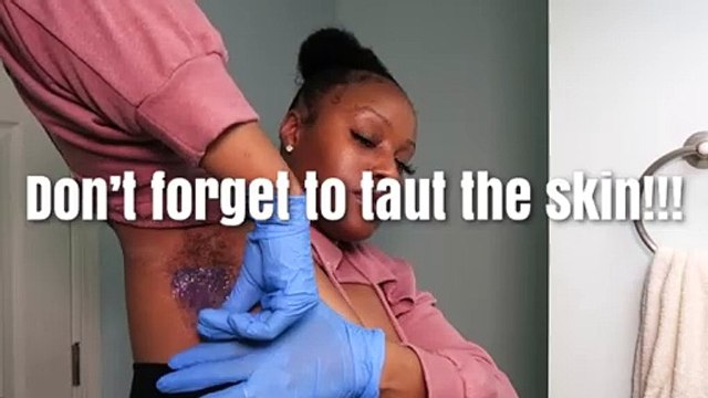 ARMPIT WAXING FOR WOMEN TUTORIAL