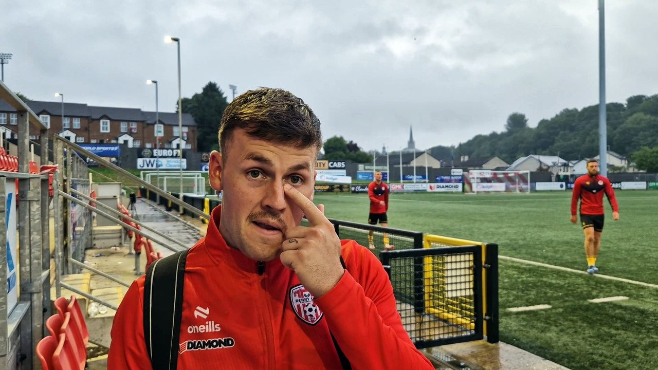Ben Doherty reacts to FAI Cup win over St Pat's