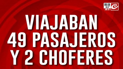 Volcó un Ruta 2: habla el jefe de bomberos de Lezama