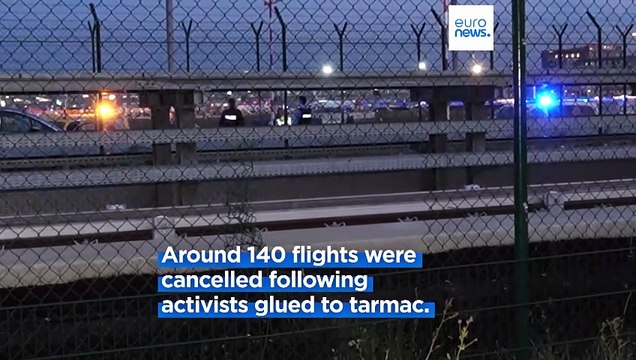 Airport disruption by climate activists continues with flights cancelled at Frankfurt airport