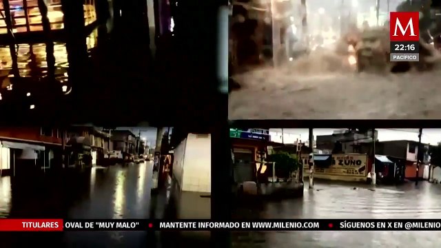 Fuertes lluvias provocan inundaciones en el Estado de México e Hidalgo