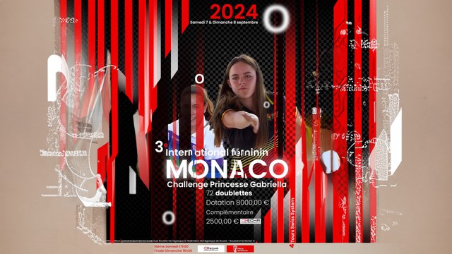WebTV Monaco : 3e International doublette féminin de pétanque - Septembre 2024 Challenge Princesse Gabriella