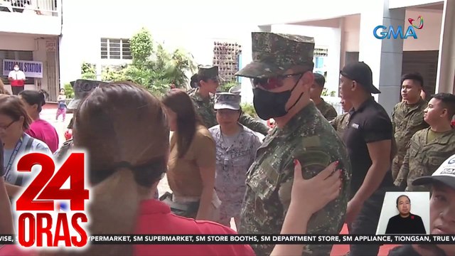 Navy reservists Dingdong Dantes, Rocco Nacino, at MUPH 2021 Beatrice Gomez, kaisa ng GMA Kapuso Foundation sa pamimigay ng relief goods | 24 Oras