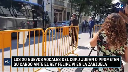 Los 20 nuevos vocales del CGPJ juran o prometen su cargo ante el Rey Felipe VI en La Zarzuela