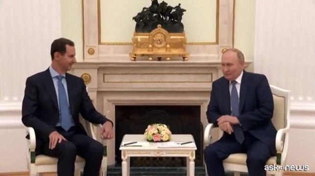L'incontro fra Putin e Assad al Cremlino