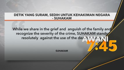 Suhakam anggap keputusan mahkamah rayuan bawa detik suram untuk kehakiman