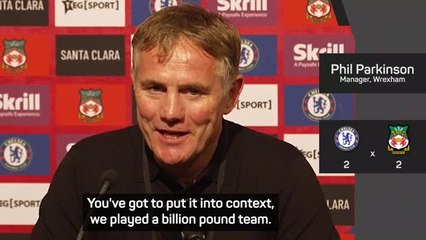 Wrexham boss delighted with 'billion pound' Chelsea result