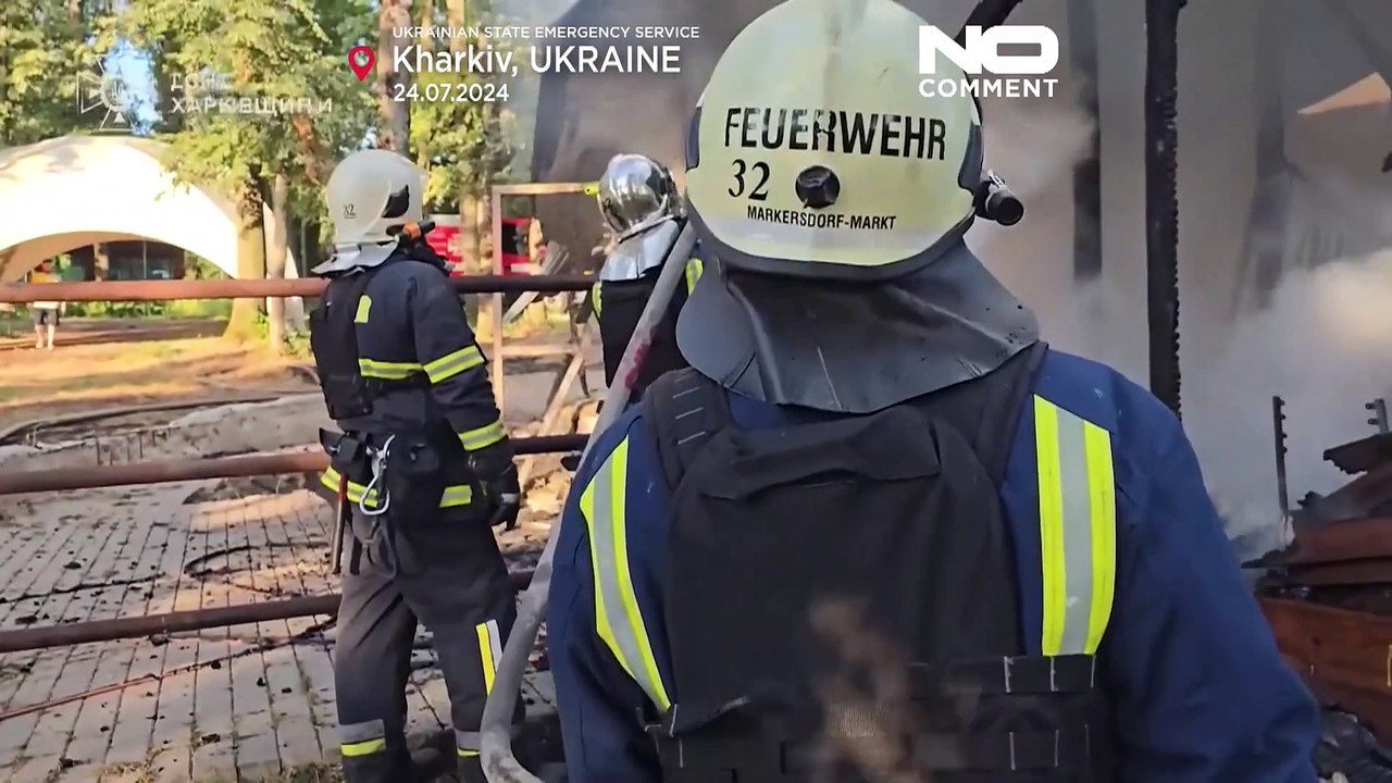 VIDEO: Un attacco aereo russo colpisce un ecoparco nella regione di Kharkiv