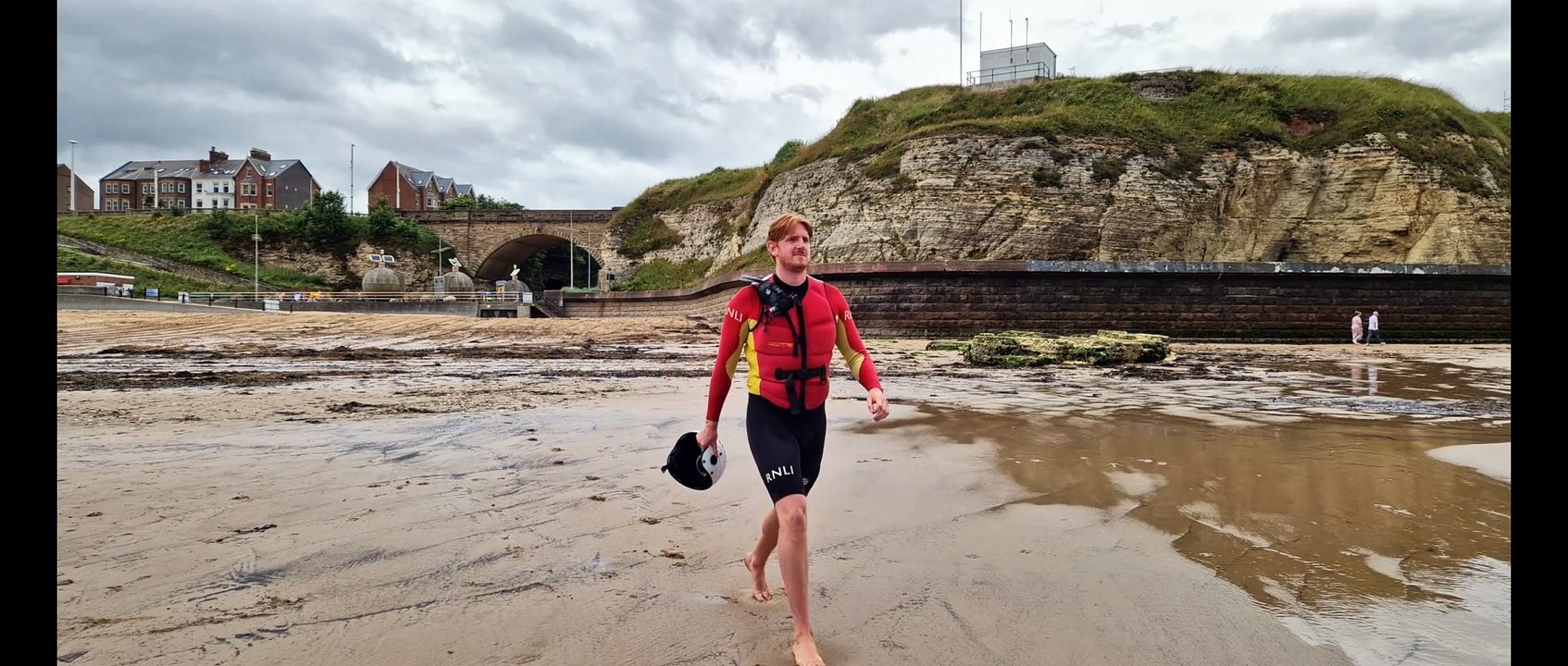 RNLI lifeguards stage jetski sea rescue for World Drowning Prevention Day