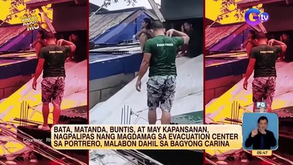 Mga residente sa Malabon, nagpalipas ng gabi sa evacuation center | Dapat Alam Mo!