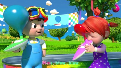 Balloon Boat Race - CoComelon Nursery Rhymes & Kids Songs