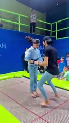 Trampoline bounce#jumping&flip