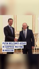Putin meets Assad in unannounced meeting in Moscow