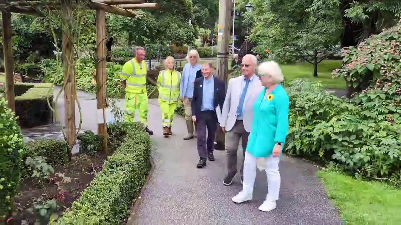 Newquay being judged for the South West in Bloom competition
