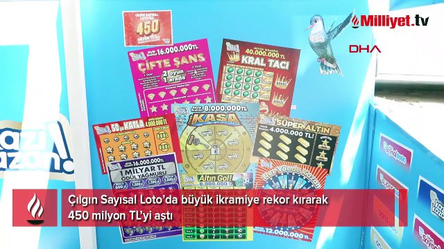 Çılgın Sayısal Loto’da rekor ikramiye! 450 milyon TL’yi aştı