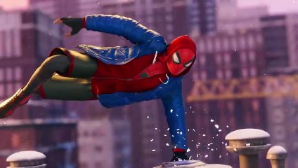 Spider-Man Running on the Train