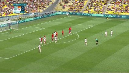 Le superbe coup franc des Japonaises contre l'Espagne