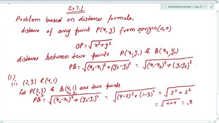 Co-ordinate Geometry Part 2