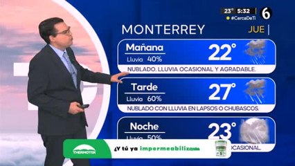 Pronóstico del tiempo para Monterrey, con Nelson Valdez - 25 de julio de 2024