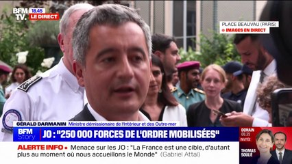 Cérémonie d'ouverture: "Dans chaque bateau, il y aura des forces spéciales", indique Gérald Darmanin