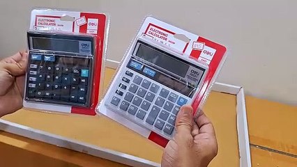 Unboxing and Review of Deli W39231N 12D GT Calculator for Office with Step Check and Correct Function