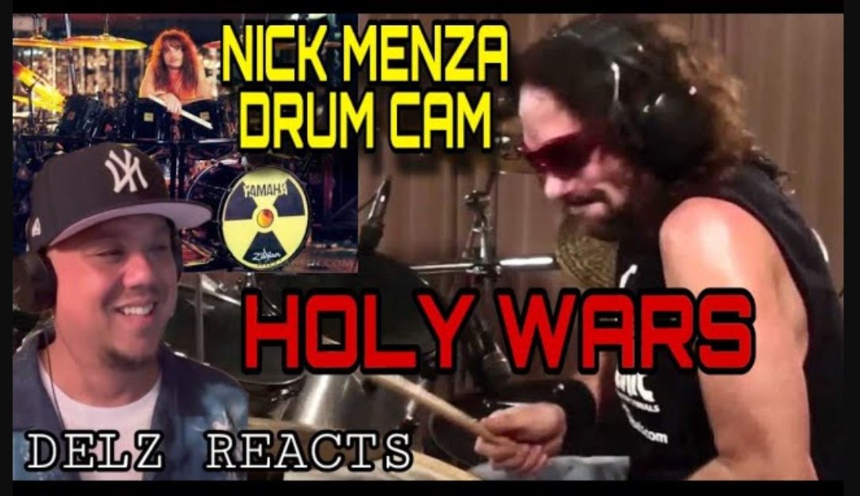 Nick Menza Drum Cam Playing Megadeth Holy Wars (Reaction)