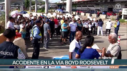 Residentes de Panamá Norte pintan corazones azules y piden más accesos para peatones